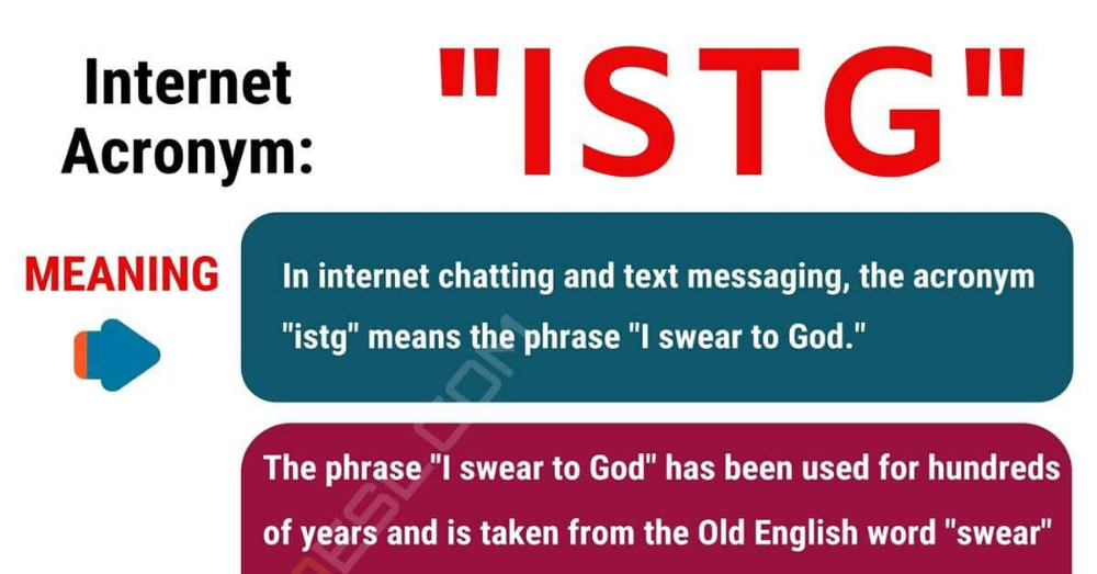 What Does ISTG Mean? Understanding This Popular Internet Acronym in Depth